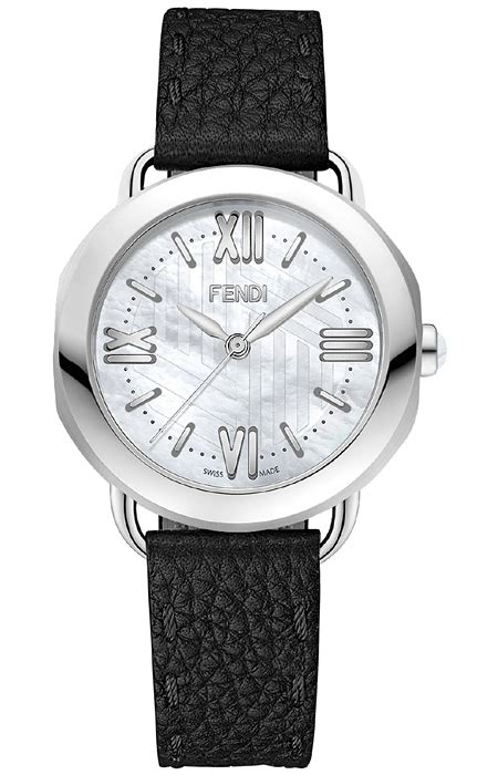 fendi women's selleria diamond watch|fendi black watch without diamonds.